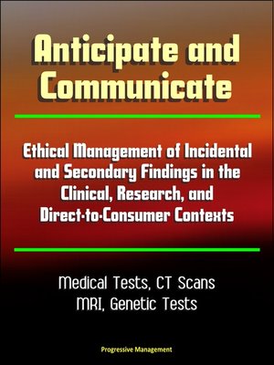 cover image of Anticipate and Communicate